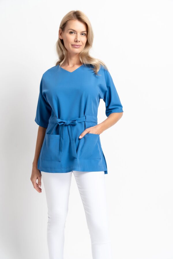 Tunika Medyczna Damska - Kimono Saphire - obrazek 3