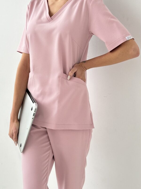 Spodnie Medyczne Damskie Scrubs Comfort PASTEL PINK