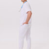 SPODNIE MEDYCZNE MĘSKIE – SCRUBS JOGGER – PREMIUM – WHITE - obrazek 3