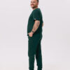 SPODNIE MEDYCZNE MĘSKIE – SCRUBS JOGGER – PREMIUM – FOREST GREEN - obrazek 2