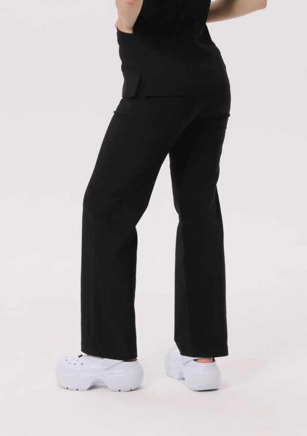SPODNIE MEDYCZNE DAMSKIE - SZEROKIE - PREMIUM - BLACK