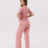 SPODNIE MEDYCZNE DAMSKIE – SZEROKIE – PREMIUM – PINK PEACH - obrazek 3