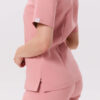 SPODNIE MEDYCZNE DAMSKIE – SZEROKIE – PREMIUM – PINK PEACH - obrazek 4