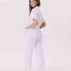 SPODNIE MEDYCZNE DAMSKIE – SZEROKIE – PREMIUM – WHITE - obrazek 2