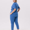 BLUZKA MEDYCZNA DAMSKA - SRUBS - PREMIUM - NAVY BLUE - obrazek 3