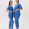 BLUZKA MEDYCZNA DAMSKA - SRUBS - PREMIUM - NAVY BLUE - obrazek 7