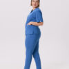 BLUZKA MEDYCZNA DAMSKA - SRUBS - PREMIUM - NAVY BLUE - obrazek 6