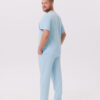 BLUZKA MEDYCZNA MĘSKA – SCRUBS - BASIC – CLEAR SKY - obrazek 3