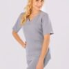 BLUZKA MEDYCZNA DAMSKA - SCRUBS - BASIC - GREY