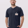 BLUZKA MEDYCZNA MĘSKA – SCRUBS – BASIC – NAVY